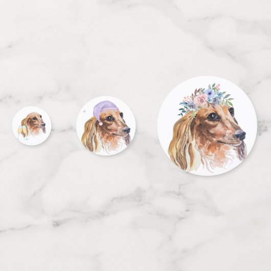 Theme Waterverf met lange adem Confetti (Voorkanten)