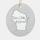 Theme Wisconsin Supper Club Keramisch Ornament (Links)