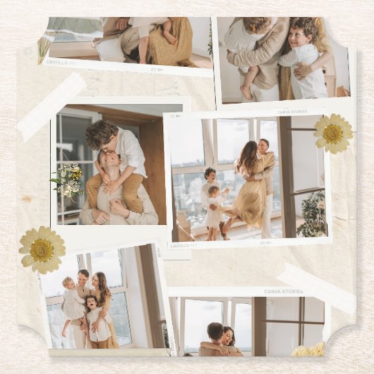 #ThemeParkPaperCoaster Kartonnen Onderzetters (Voorkant)