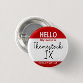 Themestock IX-Button Ronde Button 3,2 Cm (Voorkant /achterkant)