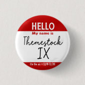 Themestock IX-Button Ronde Button 3,2 Cm (Voorkant)