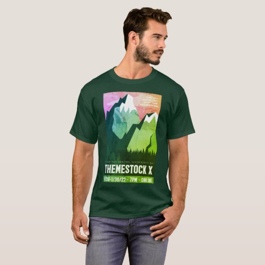 Themestock X Green Variation Unisex T-Shirt (Voorkant volledig)