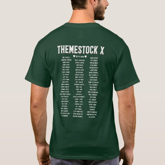 Themestock X Green Variation Unisex T-Shirt (Achterkant)