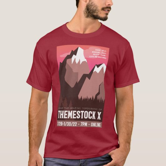 Themestock X Unisex T-Shirt (Voorkant)