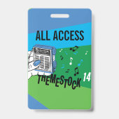 Themestock XIV "Backstage" Pas Badge (Achterkant)