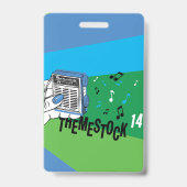 Themestock XIV "Backstage" Pas Badge (Achterkant)
