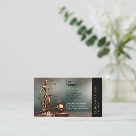 Themis | Advocaat Visitekaartje (Staand voorkant)