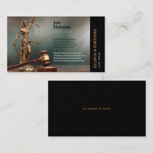 Themis | Advocaat Visitekaartje (Voorkant / Achterkant)