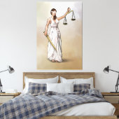 Themis - Dame Justitia Canvas Afdruk (Insitu (Slaapkamer))
