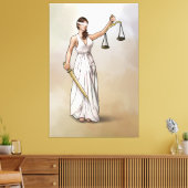 Themis - Dame Justitia Canvas Afdruk (Insitu (Woonkamer))