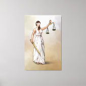Themis - Dame Justitia Canvas Afdruk (Voorkant)
