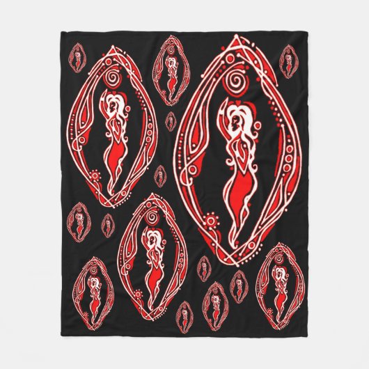 Themis Goddess Yoni Fleece Deken (Voorkant)