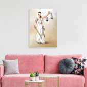 Themis - Lady Justice Canvas Afdruk (Insitu (Woonkamer))