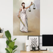 Themis - Lady Justice Poster (Thuiskantoor)