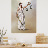 Themis - Lady Justice Poster (Keuken)