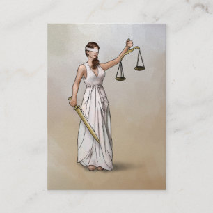 Themis - Lady Justice Visitekaartje