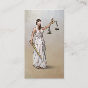Themis - Lady Justice Visitekaartje