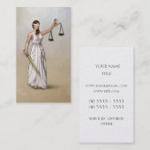 Themis - Lady Justice Visitekaartje (Voorkant / Achterkant)