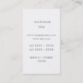 Themis - Lady Justice Visitekaartje (Achterkant)