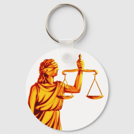 Themis Scales of Justice Sleutelhanger (Voorkant)