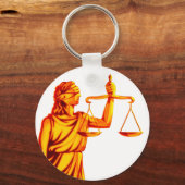 Themis Scales of Justice Sleutelhanger (Voorkant)