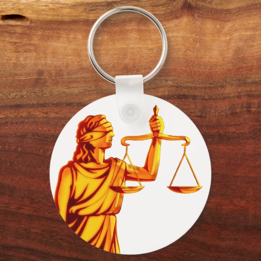 Themis Scales of Justice Sleutelhanger (Voorkant)