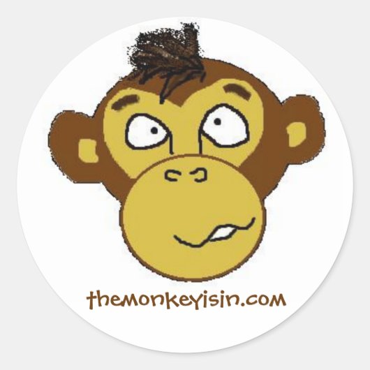 themonkeyisin.com Sticker (Voorkant)