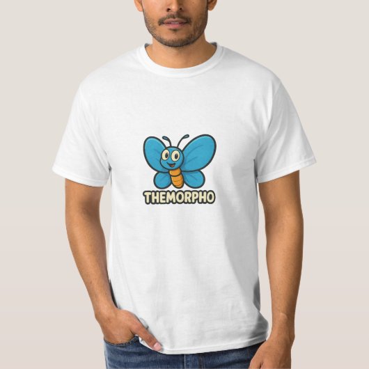 THEMORPHO – Lustiger Schmetterling T-Shirt (Voorkant)