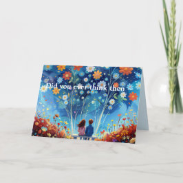 THEN AND NOW ANNIVERSARY/LOVE CARD BEDANKKAART