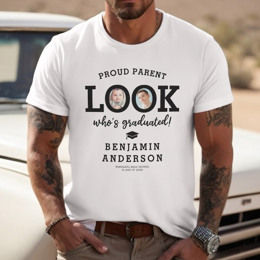 Then and Now Photo Look Who's Graduated T-shirt