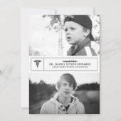 Then & Now 2 Foto Afstudeeraankondiging Aankondiging (Voorkant)