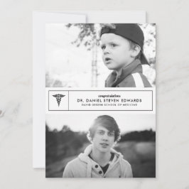 Then & Now 2 Foto Afstudeeraankondiging Aankondiging