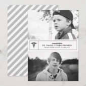 Then & Now 2 Foto Afstudeeraankondiging Aankondiging (Voorkant / Achterkant)