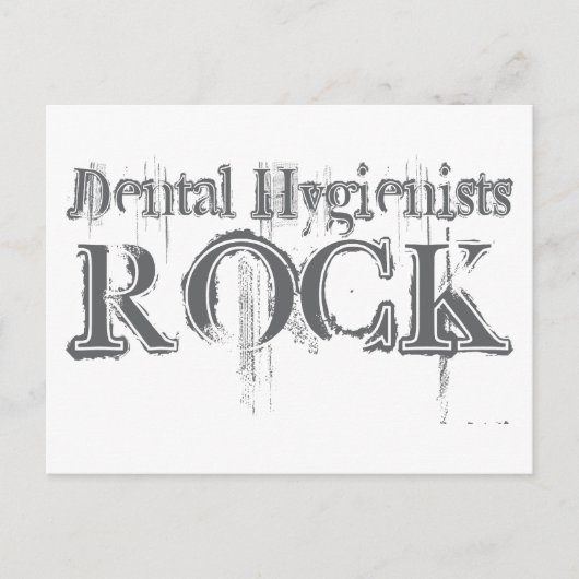 Thental Hygienists Rock Briefkaart (Voorkant)