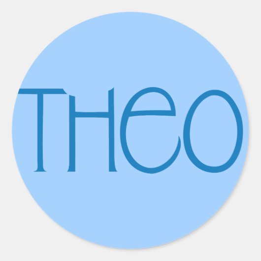 Theo blue Sticker (Voorkant)