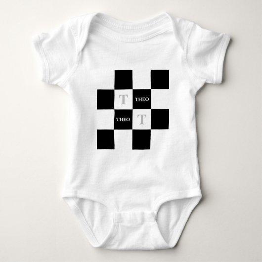 Theo Custom Naam T-Shirt Unisex Baby shower Gift (Voorkant)