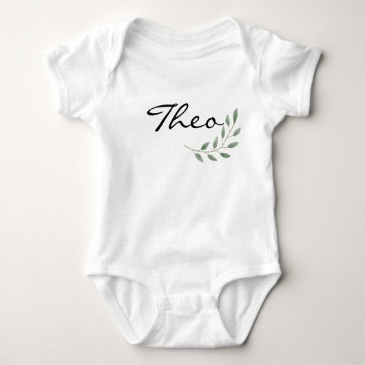 Theo Name onthult Natuur Leaf Botanical Romper (Voorkant)