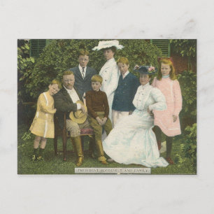 Theo. Roosevelt en Familie Briefkaart