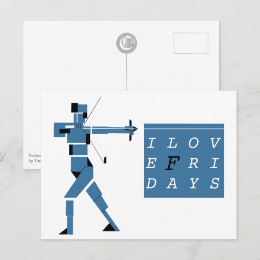 Theo van Doesburg Archer CC0236 Briefkaart (Voorkant / Achterkant)