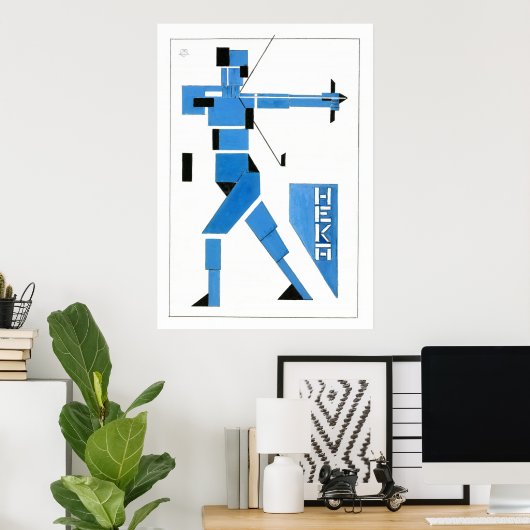 Theo van Doesburg Archer de Stijl Poster (Thuiskantoor)