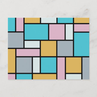 Theo Van Doesburg - Compositie 17 - Mondriaanse Ku Briefkaart
