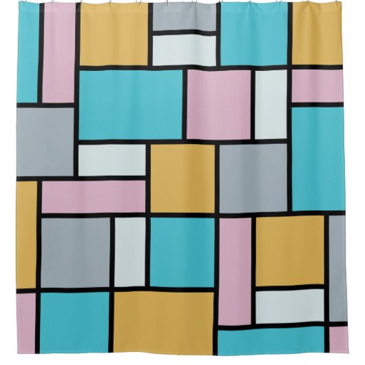 Theo Van Doesburg - Compositie XVII Douchegordijn (Voorkant)