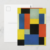 Theo van Doesburg, Compositie XX,  Briefkaart (Voorkant / Achterkant)