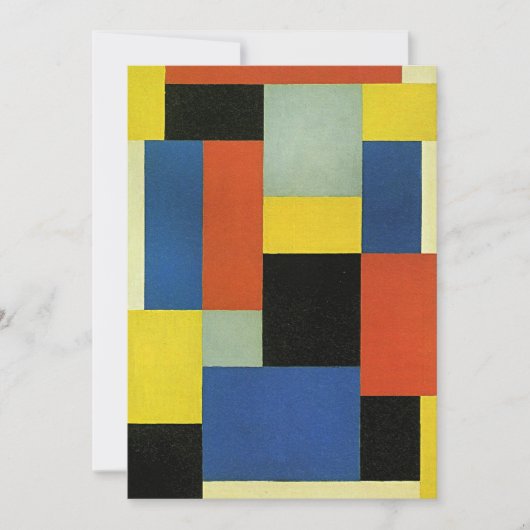 Theo van Doesburg, Compositie XX, kaart (Voorkant)