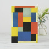 Theo van Doesburg, Compositie XX, kaart (Staand voorkant)