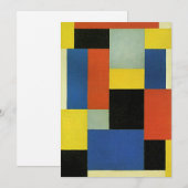 Theo van Doesburg, Compositie XX, kaart (Voorkant / Achterkant)