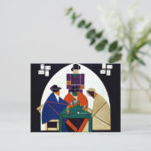 Theo van Doesburg - Kaartspelers Briefkaart (Staand voorkant)