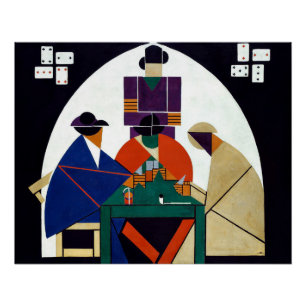 Theo van Doesburg - kaartspelers Perfect Poster
