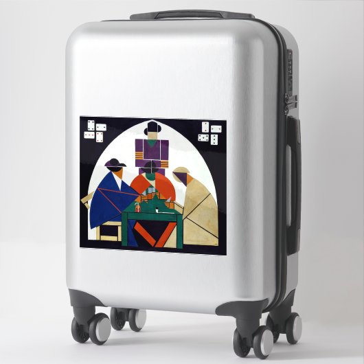 Theo van Doesburg - kaartspelers Sticker (Koffer)