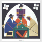 Theo van Doesburg - kaartspelers Sticker (Vel)
